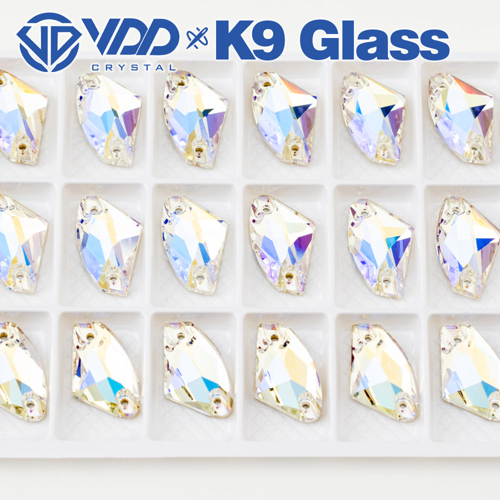 VDD S256 Moonlight Galactic Top Quality K9 Glass Sew on Rhinestones Crystal Flatback Sewing Stones for Clothes Decorations