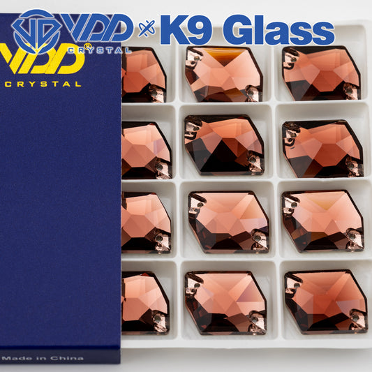 VDD S111 Wine Cosmic Top Quality K9 Glass Sew on Rhinestones Crystal Flatback Sewing Stones for Clothes Decorations