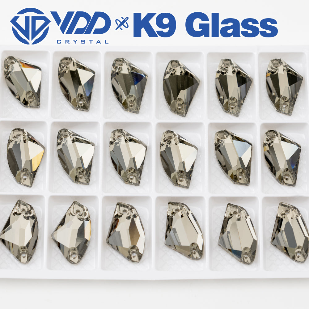 VDD S103 Black Diamond Galactic Top Quality K9 Glass Sew on Rhinestones Crystal Flatback Sewing Stones for Clothes Decorations