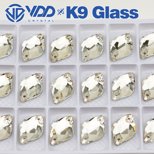 VDD S101 Crystal Lemon Top Quality K9 Glass Sew on Rhinestones Crystal Flatback Sewing Stones for Clothes Decorations