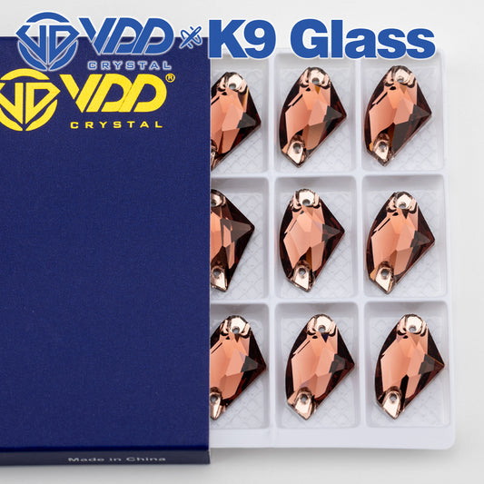 VDD S111 Wine Galactic Top Quality K9 Glass Sew on Rhinestones Crystal Flatback Sewing Stones for Clothes Decorations