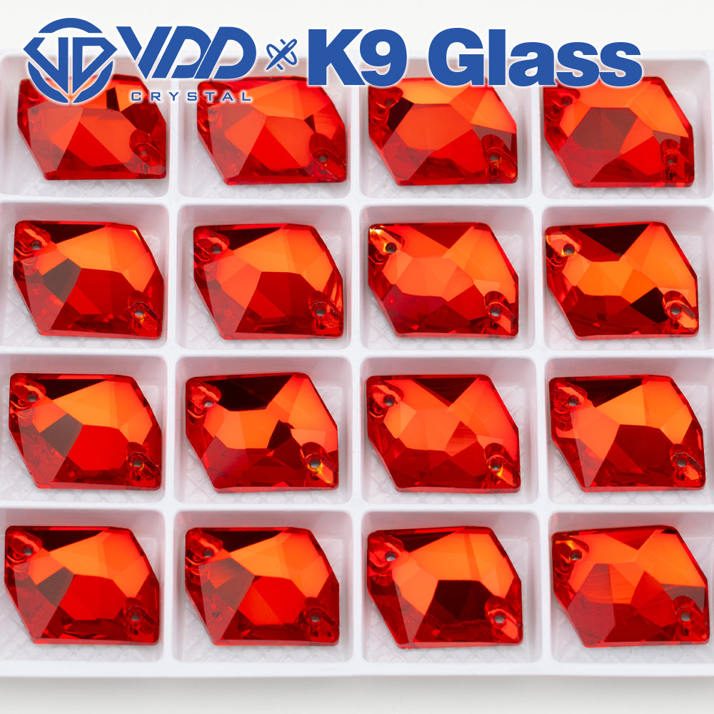 VDD S109 Siam Cosmic Top Quality K9 Glass Sew on Rhinestones Crystal Flatback Sewing Stones for Clothes Decorations