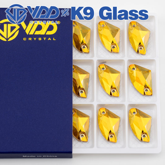 VDD S258 Sunshine Galactic Top Quality K9 Glass Sew on Rhinestones Crystal Flatback Sewing Stones for Clothes Decorations