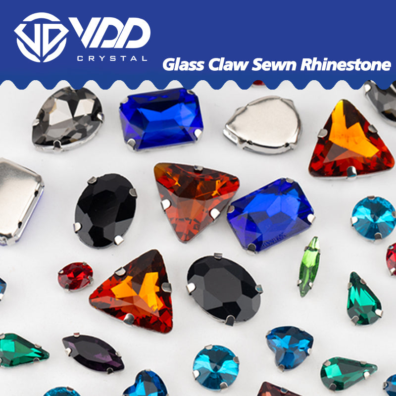 VDD Dark Mix Color Multi Shape  K9 Glass Sew On Rhinestones High Quality AAAAA Crystal Flatback Sewing Strass Stones