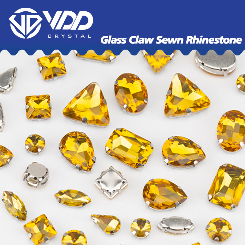VDD  Topa Multi Shape Mix Size Glass Sew on Rhinestones Crystal Flatback Stones For DIY Shoes Accessories