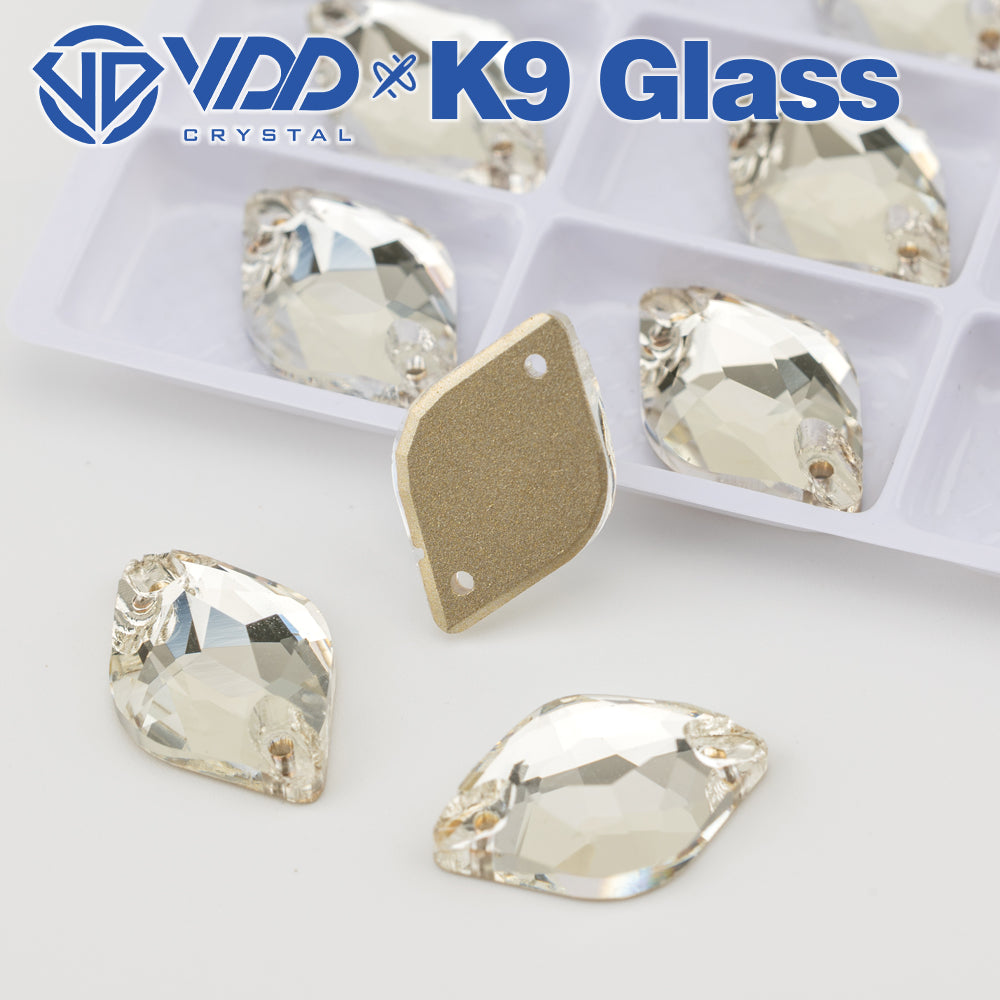 VDD S101 Crystal Lemon Top Quality K9 Glass Sew on Rhinestones Crystal Flatback Sewing Stones for Clothes Decorations