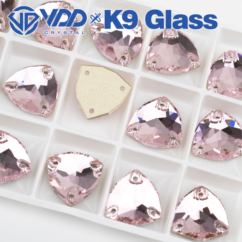 VDD Trilliant S121 Light Rose Top Quality K9 Glass Sew on Rhinestones Crystal Flatback Sewing Glitter Stones for DIY Garment