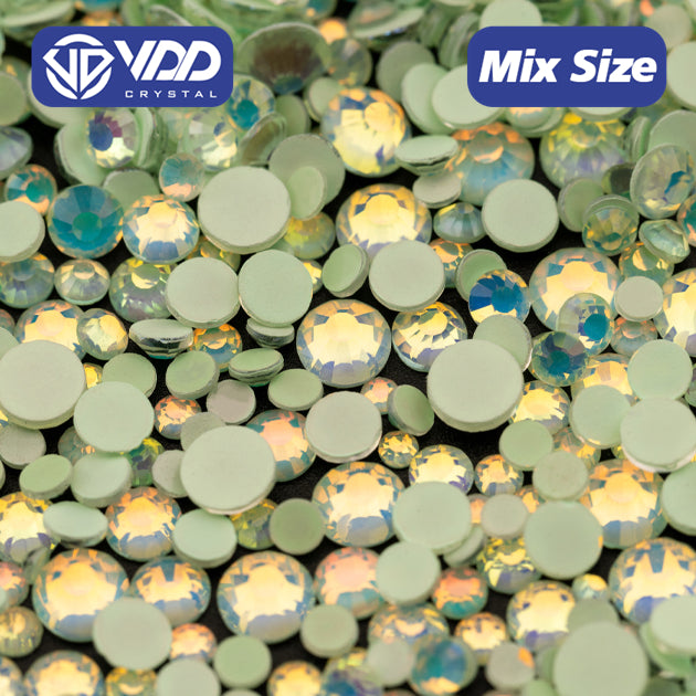 VDD 403 Peridot-Nebula Mix Size SS6-SS20 Non-hotfix Rhinestones High Quality Glass Crystal Flatback Strass Stones KKmix-K159