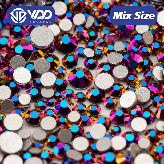 VDD 173 Metal Rose Mauve Wholesale Mix Size SS6-SS20 High Quality Glass Rhinestone Crystal Flatback Stones DIY Crafts Nail Art Decoration