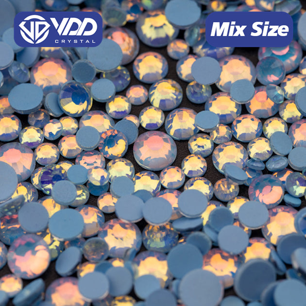 VDD 405 Blue-Nebula Mix Size SS6-SS20 Non-hotfix Rhinestones High Quality Glass Crystal Flatback Strass Stones KKmix-K161