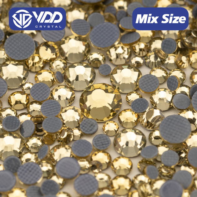 VDD 004 Jonquil Wholesale SS6-SS30 Hotfix Mix Size Glass Rhinestone Crystal Flat Back High Quality Strass Stones For DIY Clothes Accessories