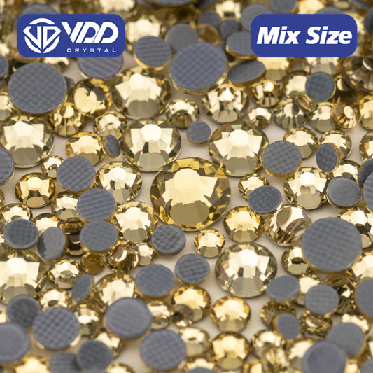 VDD 004 Jonquil Wholesale SS6-SS30 Hotfix Mix Size Glass Rhinestone Crystal Flat Back High Quality Strass Stones For DIY Clothes Accessories