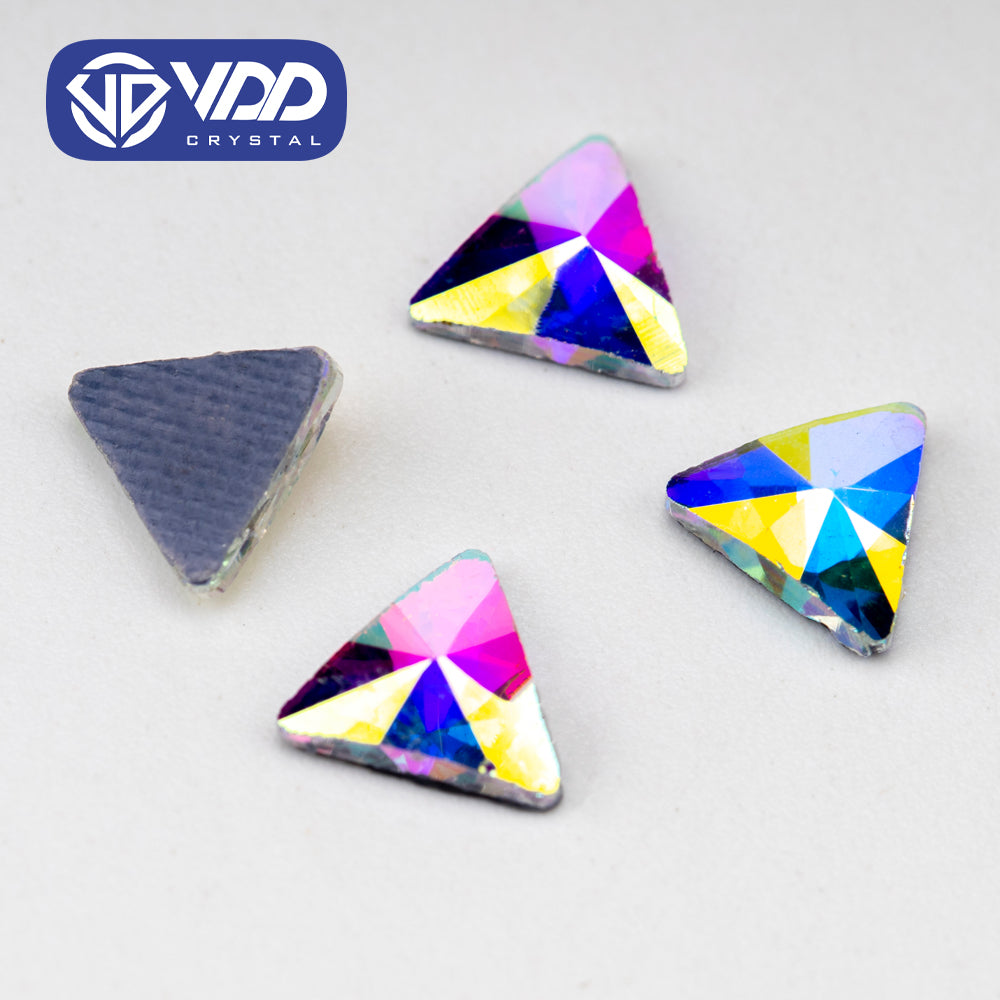 VDD 1604-6mm Wholesale 1440Pcs Rectangle Glass Rhinestones Crystal AB Flatback HotFix Strass Shape 3D Stones For Nail Art DIY Decorations