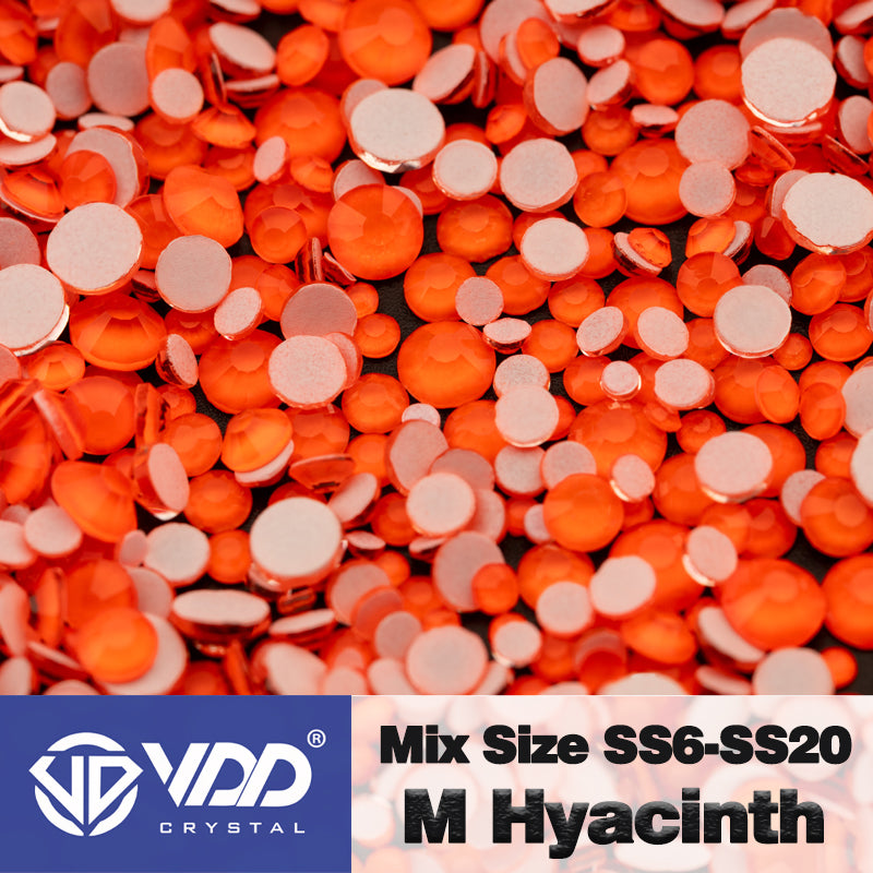 VDD 283 M Hyacinth Mix Size SS6-SS20 Non-hotfix Rhinestones High Quality Glass Crystal Flatback Strass Stones KKmix-K166