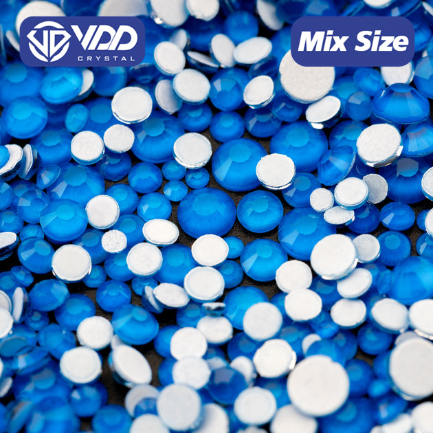 VDD 284 M Blue Mix Size SS6-SS20 Non-hotfix Rhinestones High Quality Glass Crystal Flatback Strass Stones KKmix-K167