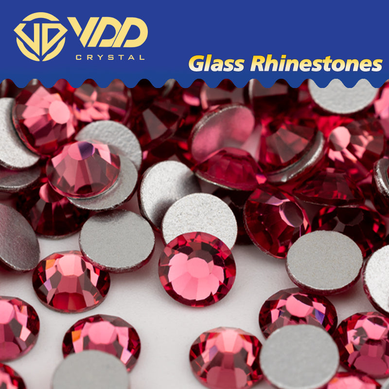 VDD 041  Rose Non-hotfix Rhinestones High Quality Glass Crystal Flatback Strass Stones YZ-041