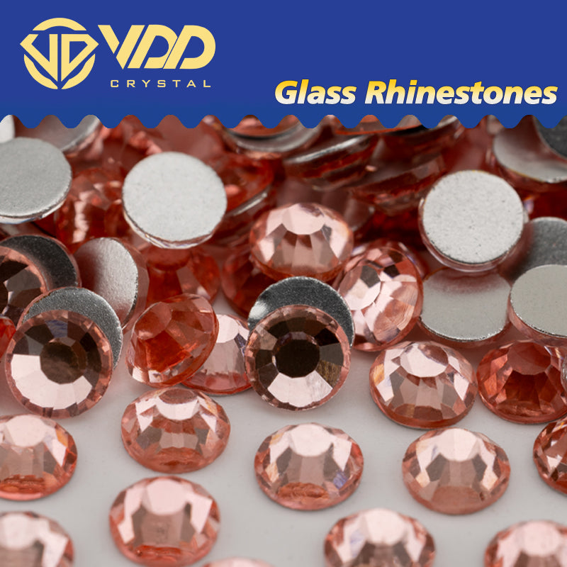 VDD 135 Salmon Non-hotfix Rhinestones High Quality Glass Crystal Flatback Strass Stones YZ-135