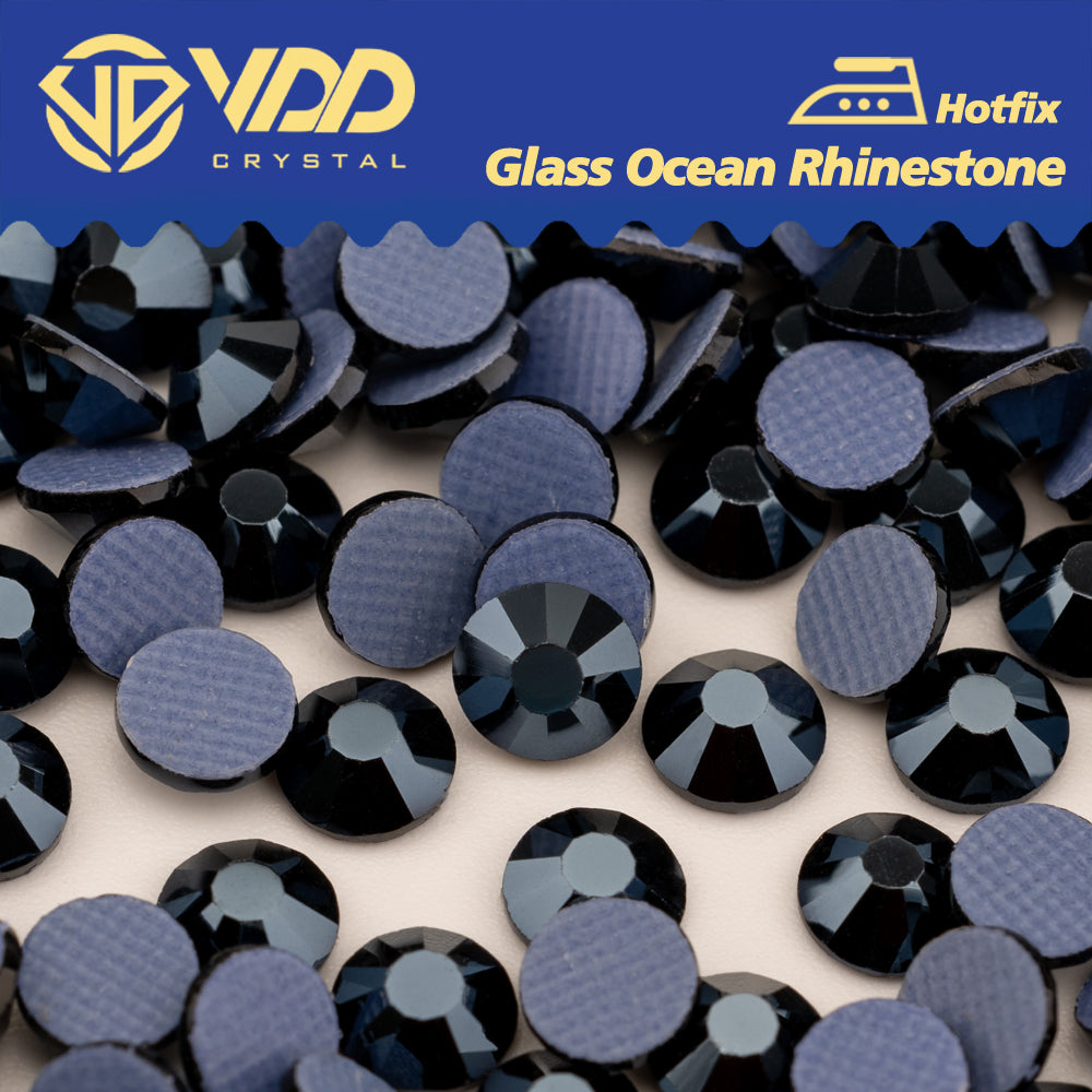 VDD 171 Metallic Dark SS6-SS30 Hot-Fix Glass Crystal Rhinestones Flatback Strass Stones For DIY Clothes Garment Decorations