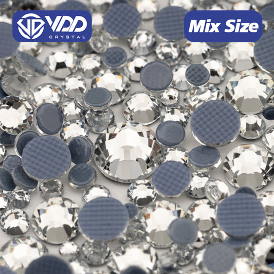 VDD 001 Crystal Wholesale SS6-SS30 Hotfix Mix Size Glass Rhinestone Crystal Flat Back High Quality Strass Stones For DIY Clothes Accessories
