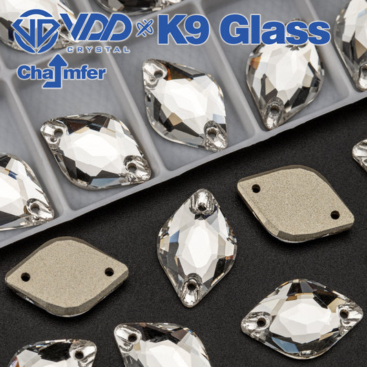 VDD Lemon K9 Glass Sew on Rhinestone Sewing Clear Crystals Flat Back Stones for Garment Clothes Accessories Wedding Dress