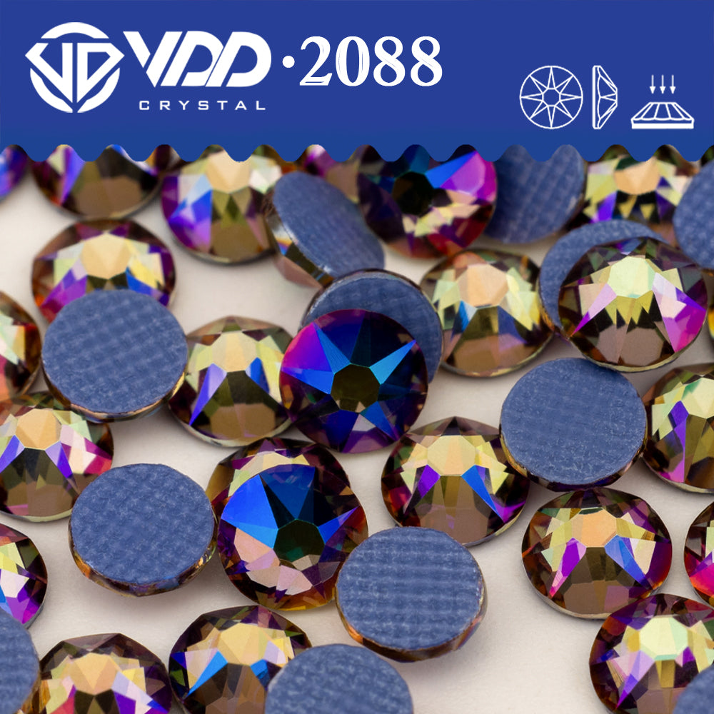 VDD 224 Ghost Dream SS16-SS30 High Quality Hot-Fix Glass 2088 Rhinestones Crystal Flatback 8 Big 8 Small DIY Clothes Decoration