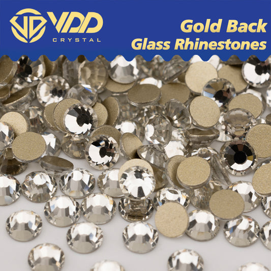 VDD 013 Siam Ocean Series - Cristales de imitación de vidrio sin fijación en caliente de alta calidad, piedras de estrás con parte posterior plana