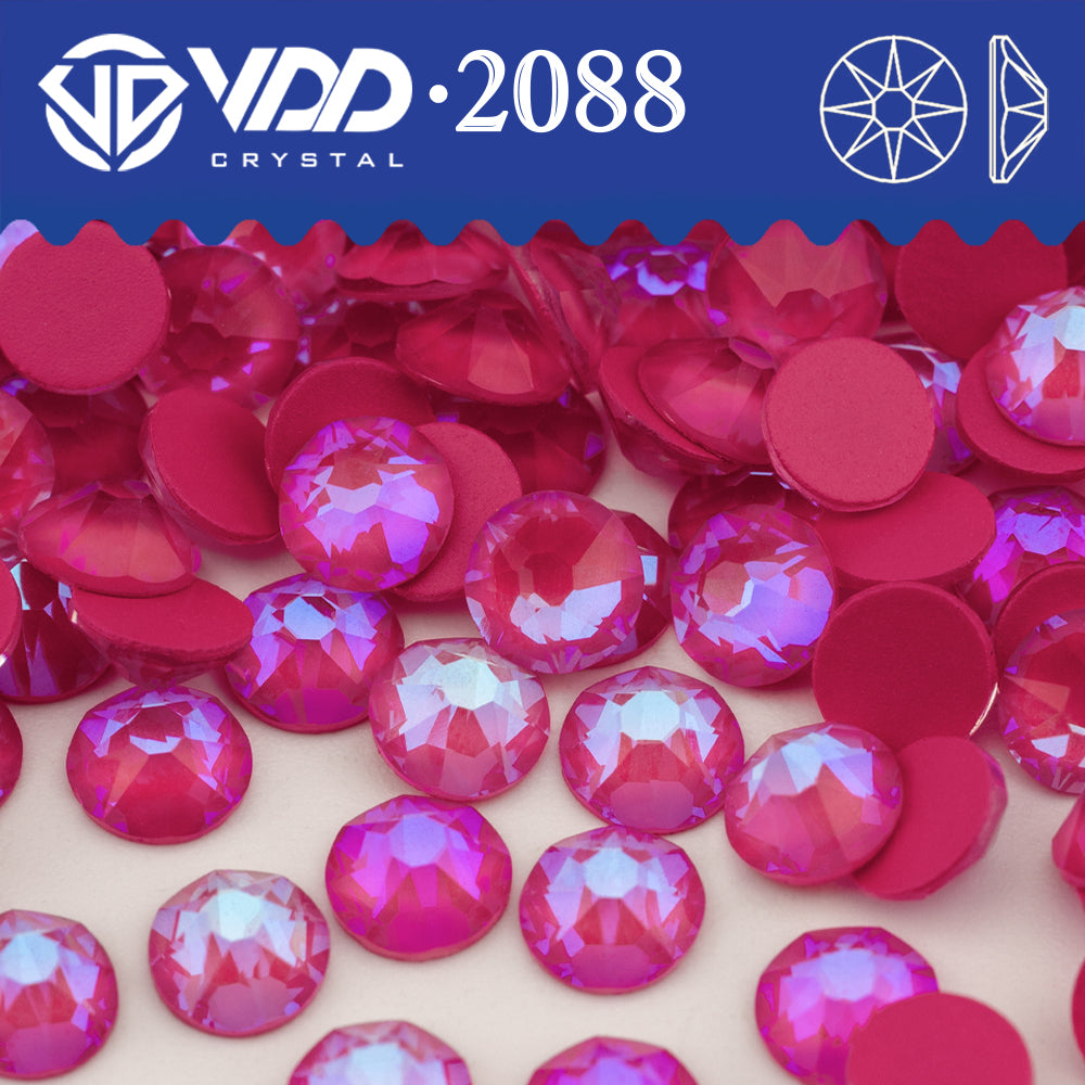 VDD 367 NOS-Magenta SS16-SS30 High Quality AAAAA 2088 8 Big 8 Small Rhinestone Flatback Glitter Stone Crafts Nail Art Accessories