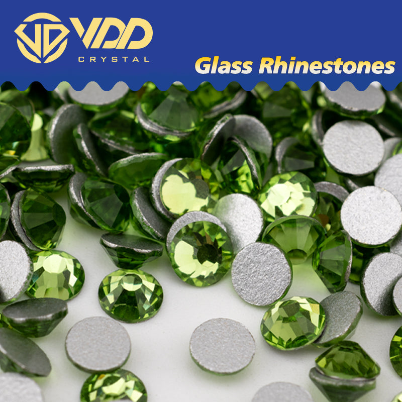 VDD 019 Peridot Non-hotfix Rhinestones High Quality Glass Crystal Flatback Strass Stones YZ-019
