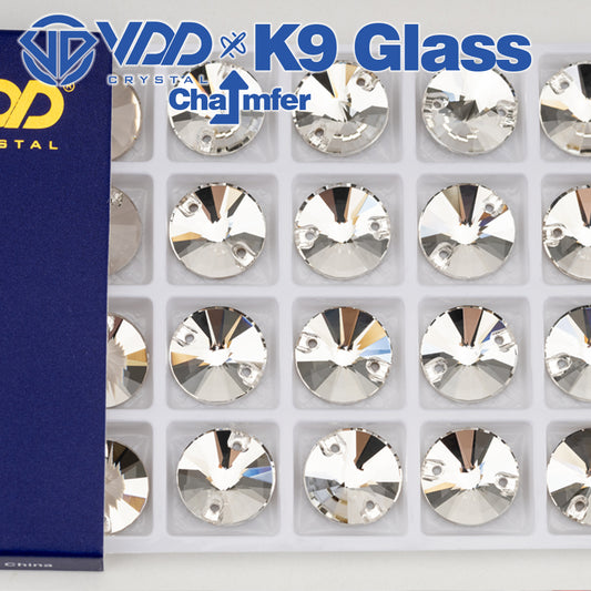 VDD Rivoli S101 Crystal Top Quality K9 Glass Sew on Rhinestones Crystal Flatback Sewing Strass Stones for Garment Wedding Dress