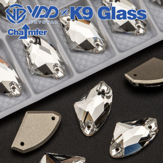 VDD Galactic K9 Glass Sew on Rhinestone Sewing Clear Crystal Top Quality FlatBack Strass Stones for Bag Clothes Dress Decoration