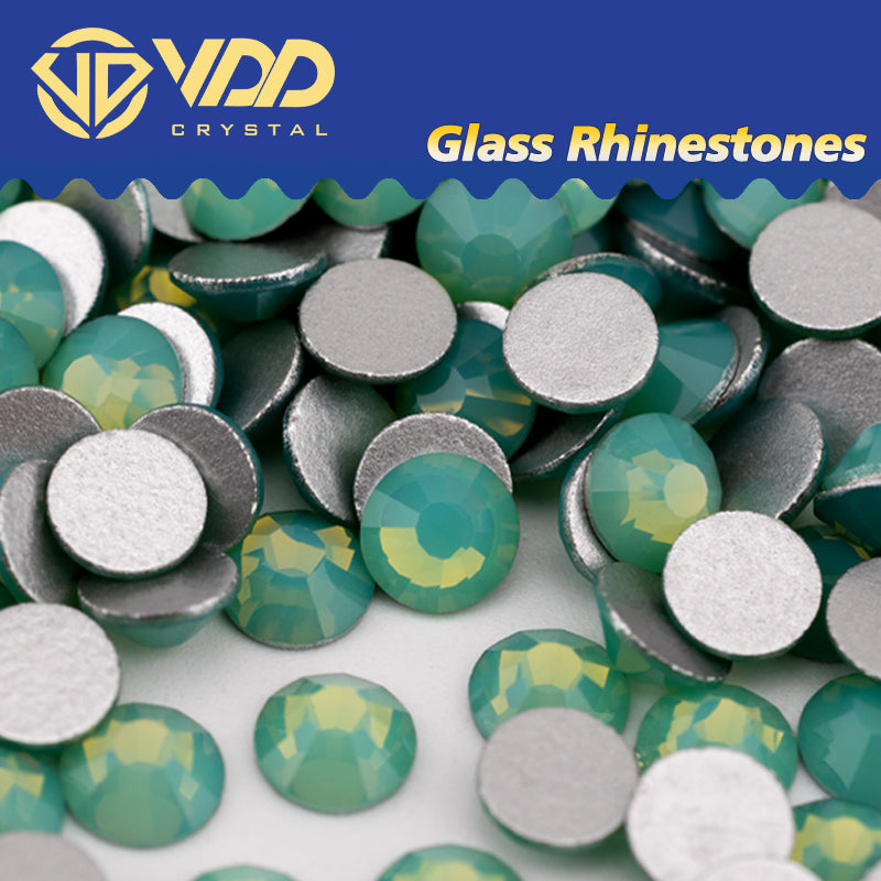 VDD 046 Green Opal  Non-hotfix Rhinestones High Quality Glass Crystal Flatback Strass Stones YZ-046