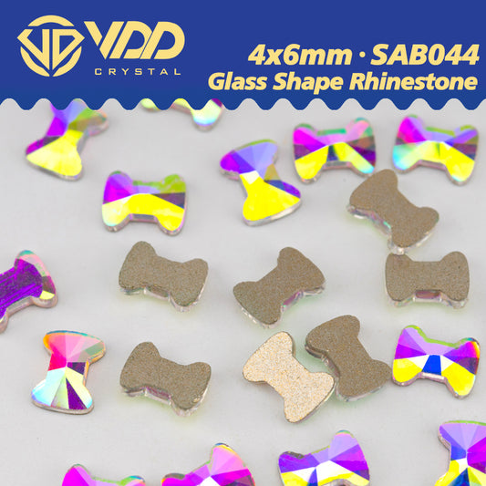 VDD  4x6mm - SAB44 100/500/1440Pcs Glass Shape Crystal Rhinestones Crystal AB Flatback Glitter Stones For DIY Nail Art Decorations  SAB Series