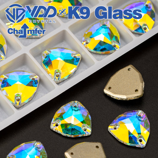 VDD Trilliant S255 Crystal AB Top Quality K9 Glass Sew on Rhinestones Crystal Flatback Sewing Glitter Stones for DIY Garment