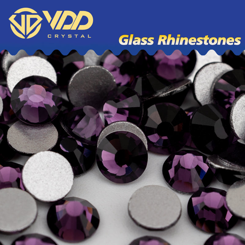 VDD 035 Tanzanite Non-hotfix Rhinestones High Quality Glass Crystal Flatback Strass Stones YZ-035