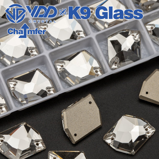 VDD Cosmic K9 Glass Sew on Rhinestones Sewing Clear Crystals Flatback Special Shape Stones for Clothes Decorations Wedding Dress