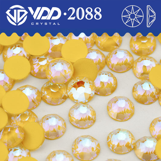 VDD 360 NOS-Topaz  SS16-SS30 High Quality AAAAA 2088 8 Big 8 Small Rhinestone Flatback Glitter Stone Crafts Nail Art Accessories
