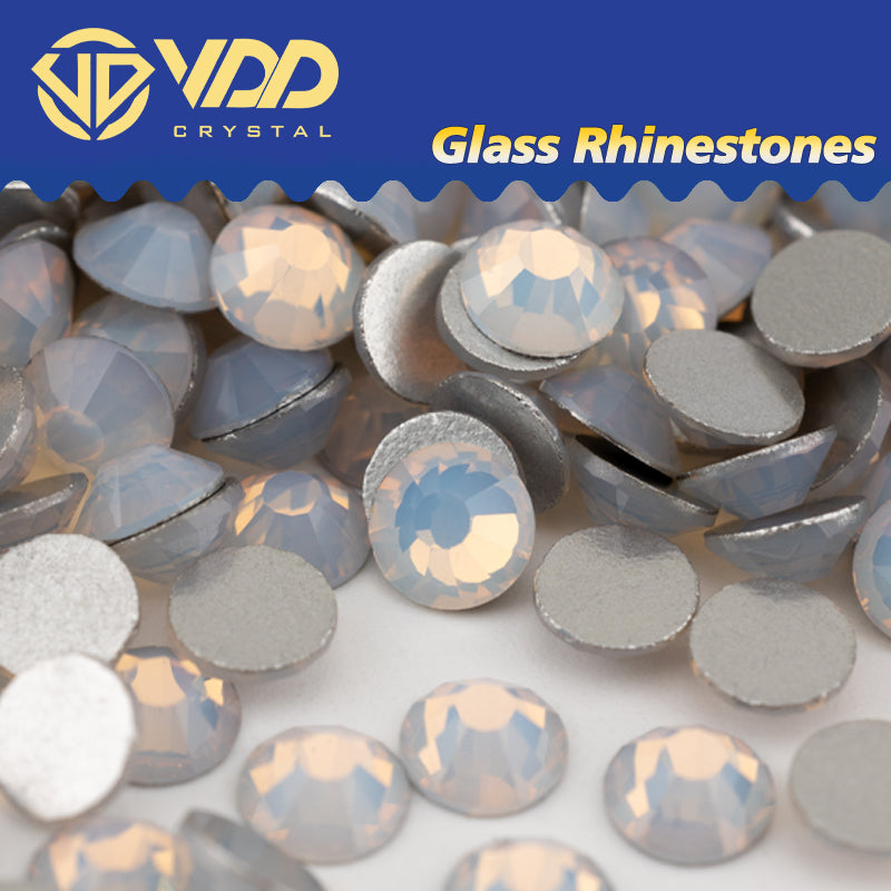 VDD 044 White Opal Non-hotfix Rhinestones High Quality Glass Crystal Flatback Strass Stones YZ-044