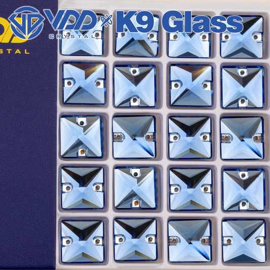 VDD 013 Siam Ocean Series - Cristales de imitación de vidrio sin fijación en caliente de alta calidad, piedras de estrás con parte posterior plana