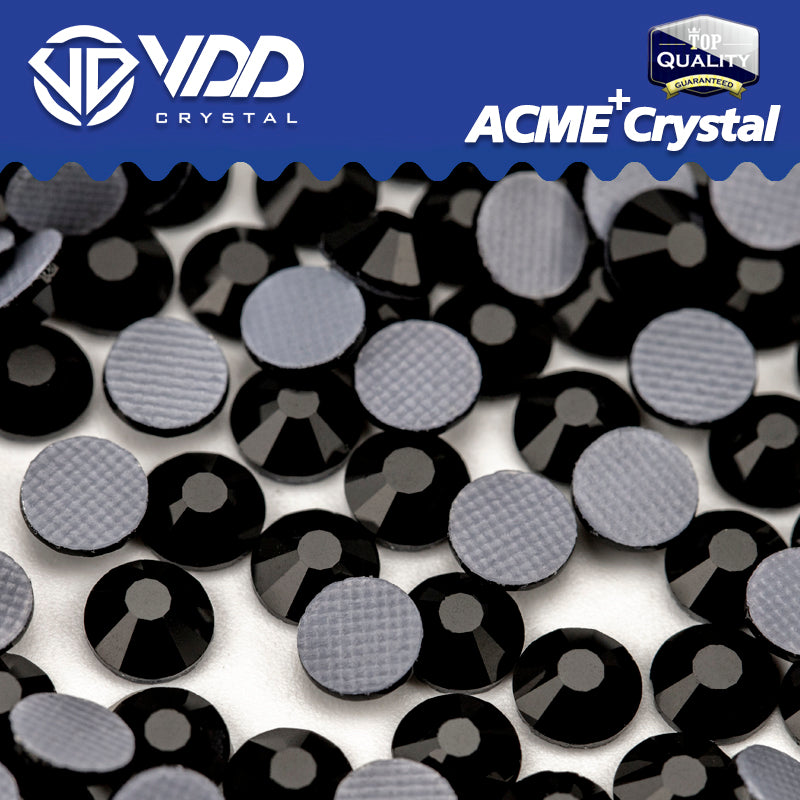 Vdd Rhinestone VDD 002 Jet ACME+ Hot-Fix Rhinestones High Quality AAAAA Glass Crystal ...