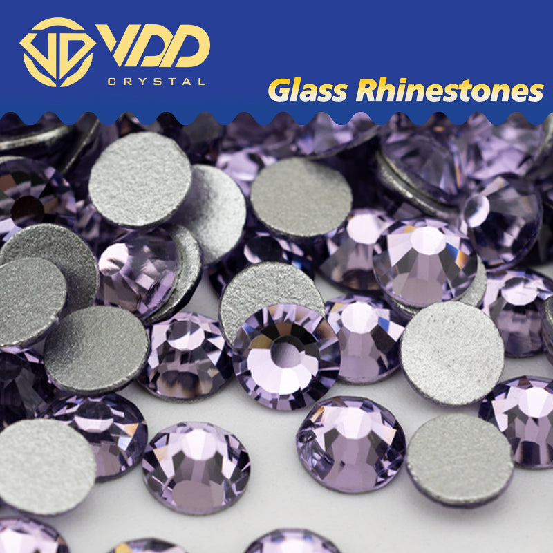 VDD 034 Violet Non-hotfix Rhinestones High Quality Glass Crystal Flatback Strass Stones YZ-034