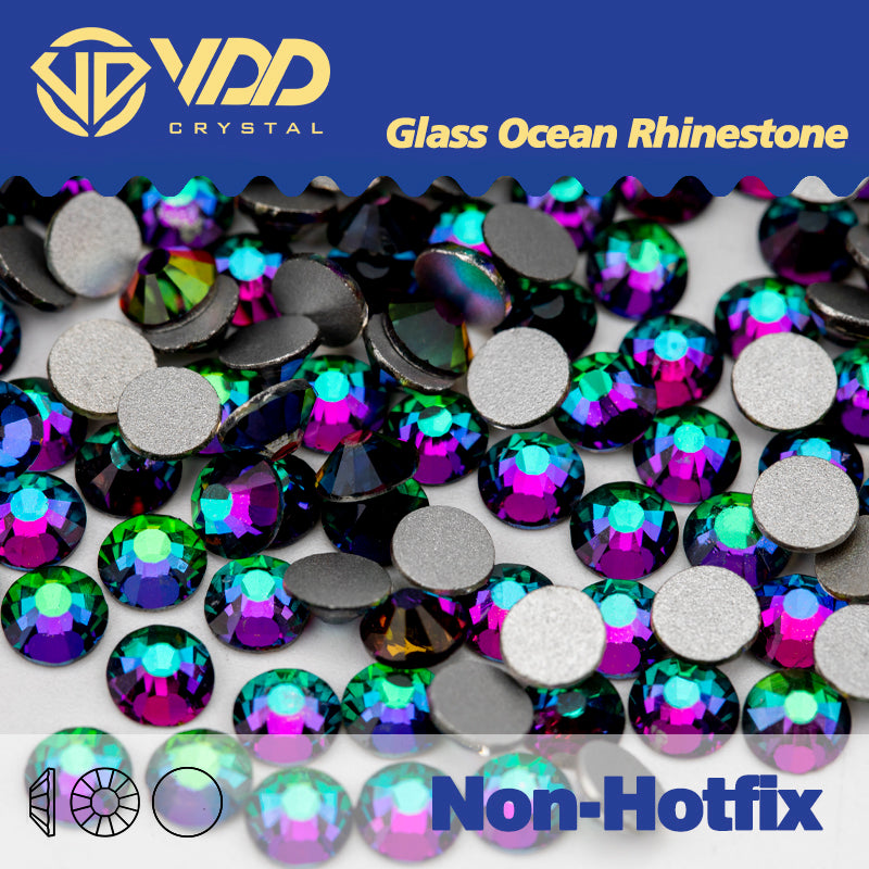 VDD 064 Green Flare Non-hotfix Rhinestones High Quality Glass Crystal ...