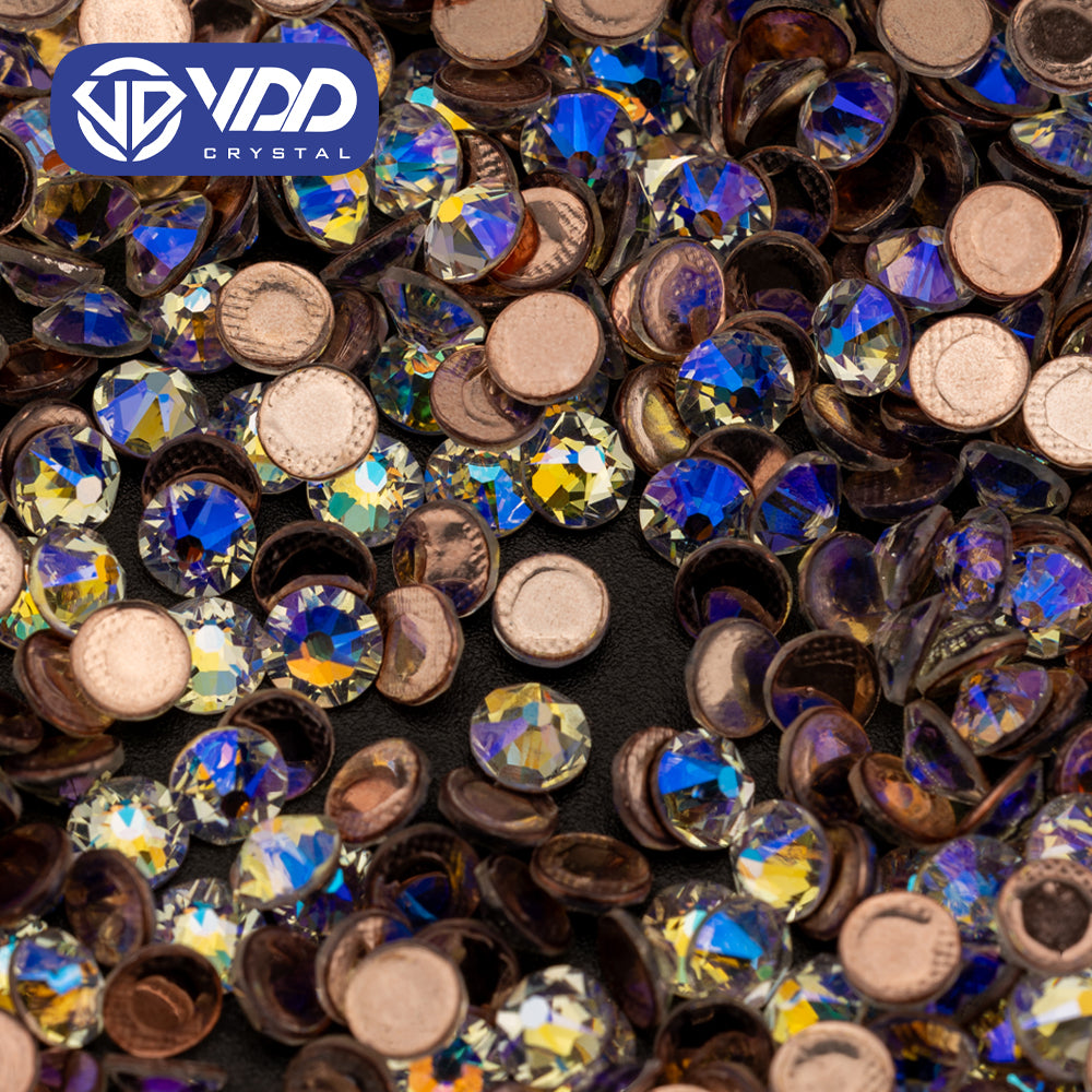 VDD 061 Moon Shadow SS6-SS30 Top Quality AAAAA Hot-Fix 2088 Glass Rhinestones Crystal Flatback 8 Big 8 Small Glitter Stones DIY Clothes Garment