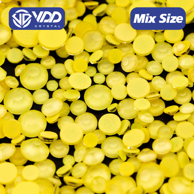 VDD 321 Rococo-Lt.Yellow Mix Size SS6-SS20 Non-hotfix Rhinestones High Quality Glass Crystal Flatback Strass Stones KKmix-K150