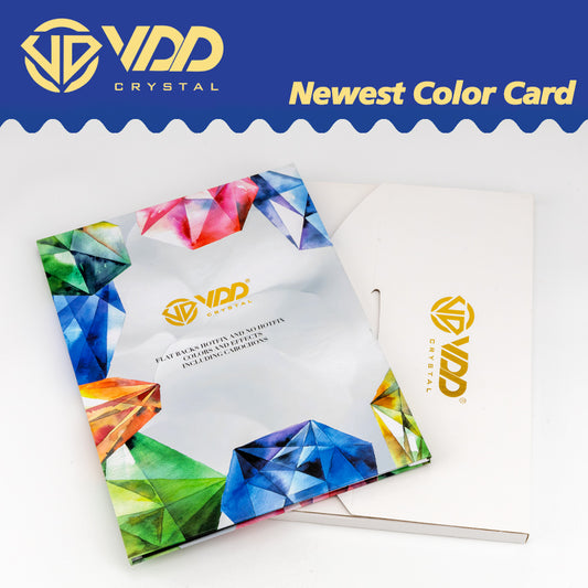 VDD 2025 Newest Color Chart Card AAAAA Crystal Rhinestone High Quality Hot Fix/Non Hotfix Stone For Compare Choose Various Color