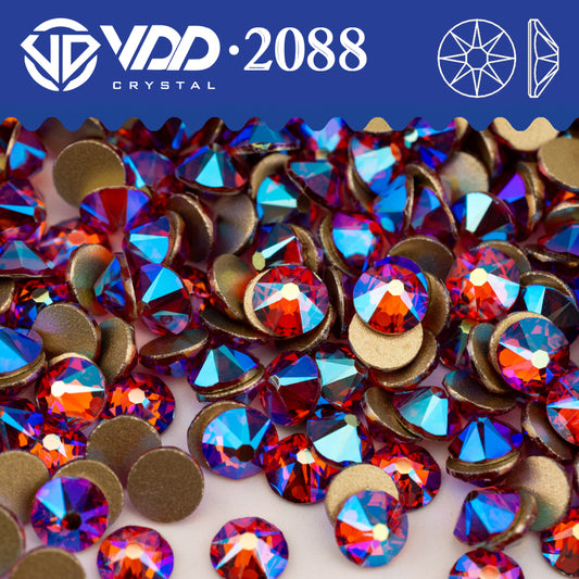 VDD 099 Rose AB SS16-SS30 High Quality AAAAA 2088 Rhinestones Crystal Flatback 16cut Stones For DIY Crafts Nail Art Accessories