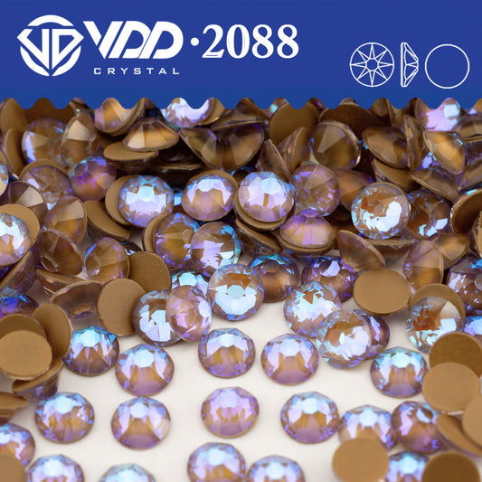 VDD 368 NOS-Taupe 2088 Non-hotfix Rhinestones High Quality AAAAA 8 Big 8 Small Glass Crystal Flatback Strass Stones BD888-368