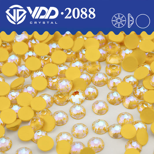 VDD 360 NOS-Topaz 2088 Non-hotfix Rhinestones High Quality AAAAA 8 Big 8 Small Glass Crystal Flatback Strass Stones BD888-360
