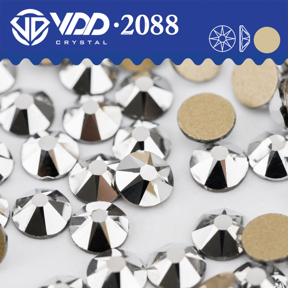 VDD 066 Labrador 2088 Non-hotfix Rhinestones High Quality AAAAA 8 Big 8 Small Glass Crystal Flatback Strass Stones BD888-066