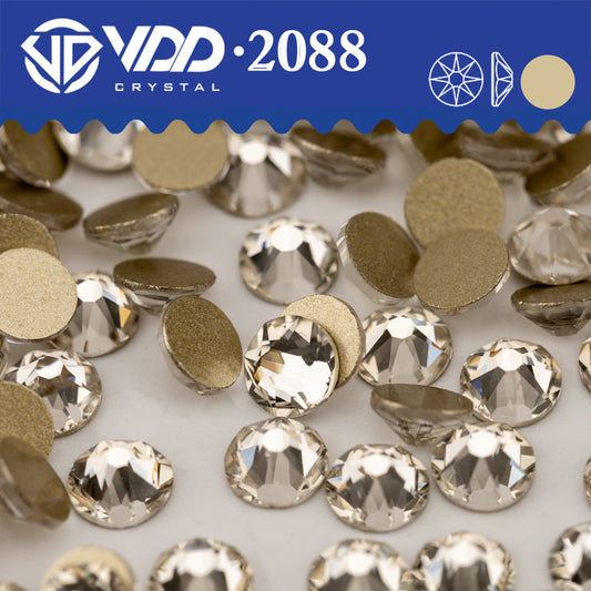 VDD 001 Crystal 2088 Non-hotfix Rhinestones High Quality AAAAA 8 Big 8 Small Glass Crystal Flatback Strass Stones BD888-001