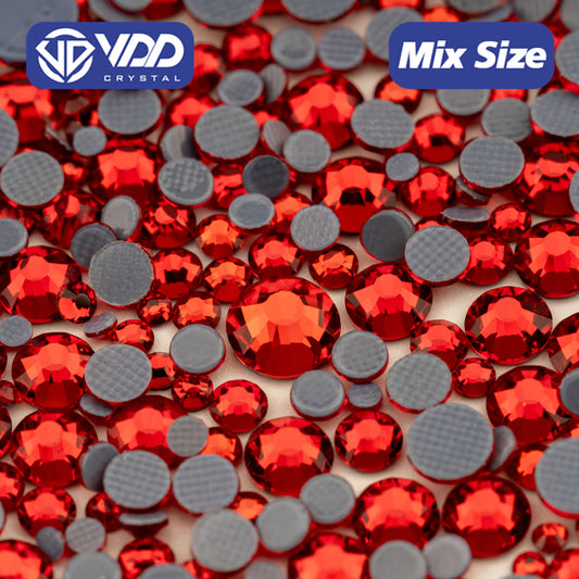 VDD 013 Siam Wholesale SS6-SS30 Hotfix Mix Size Glass Rhinestone Crystal Flat Back High Quality Strass Stones For DIY Clothes Accessories